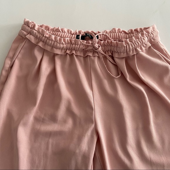 ZARA Pink Drawstring Trouser Pants - Picture 2 of 5